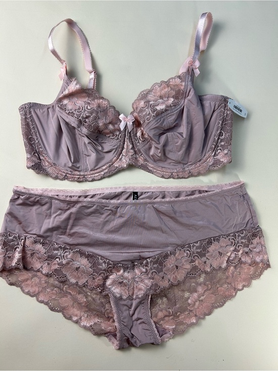 Adore Me Other - Adore Me Blush Lace Underwire Bra size 40D & Lace Briefs 1XL